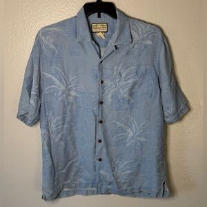 Jamaica Jaxx Island Hawaiian Button Silk Shirt